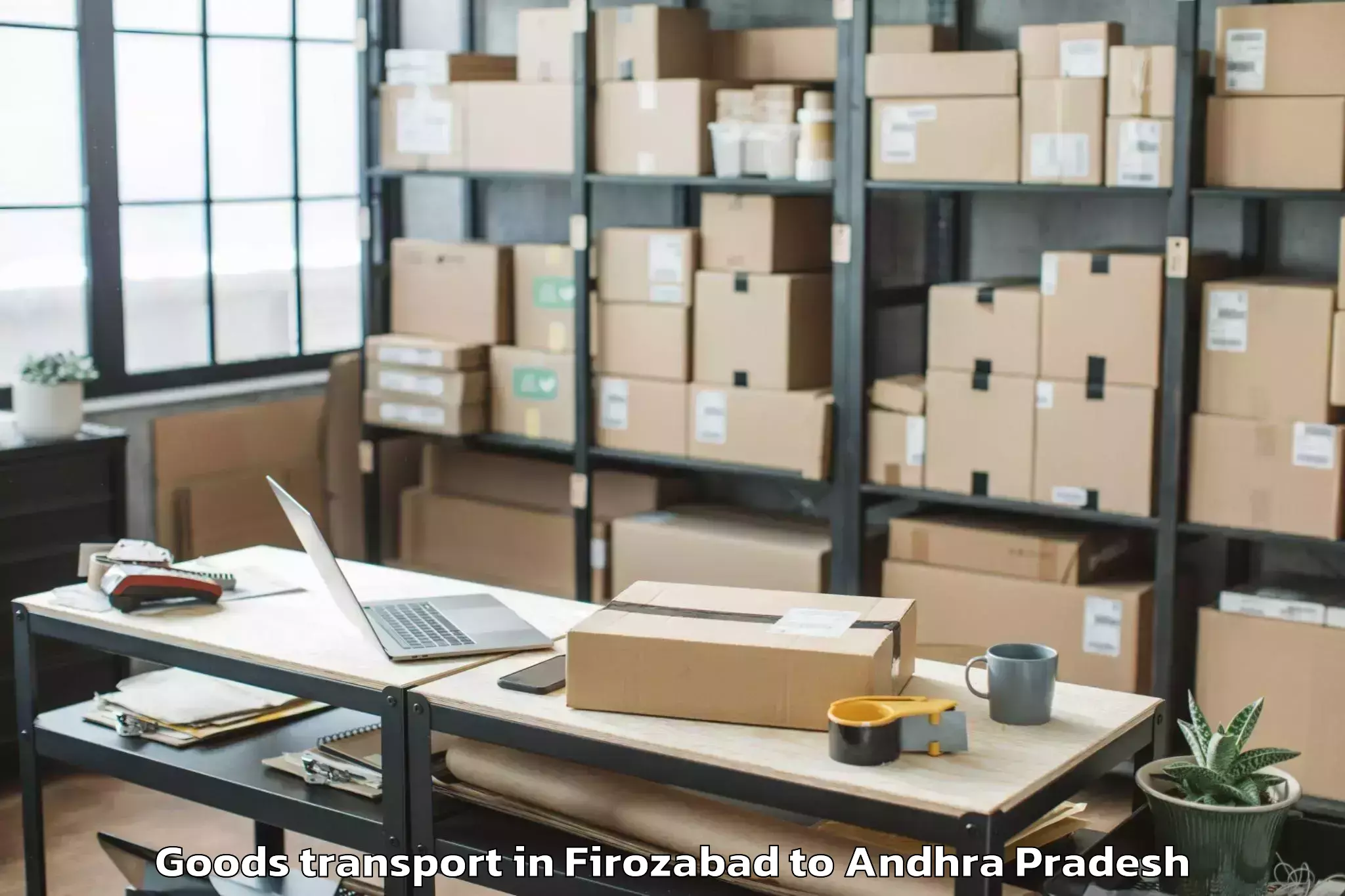 Discover Firozabad to Ponnur Goods Transport